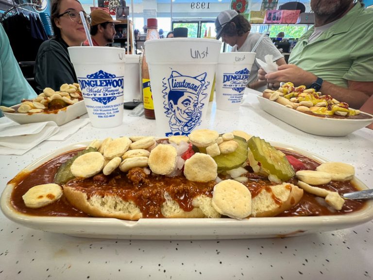 Famous chili-dog lunch