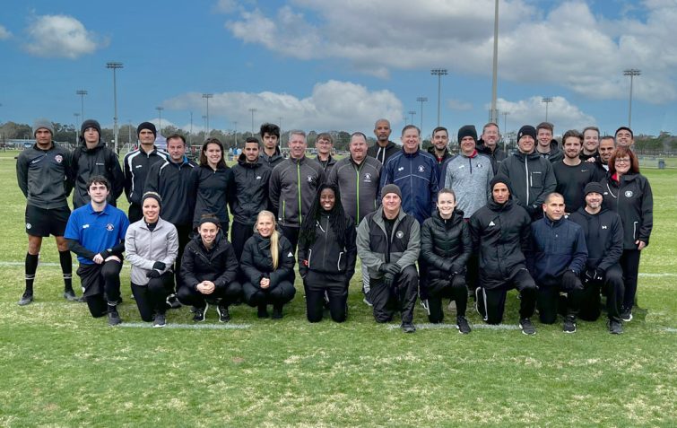 referees posing for picture
