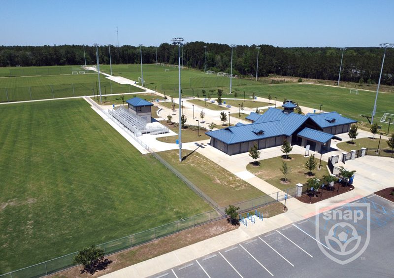 Aerial view of North Lowndes Sport Complex